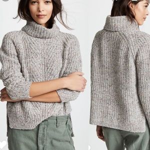 Madewell Confetti Colorfleck Turtleneck Sweater